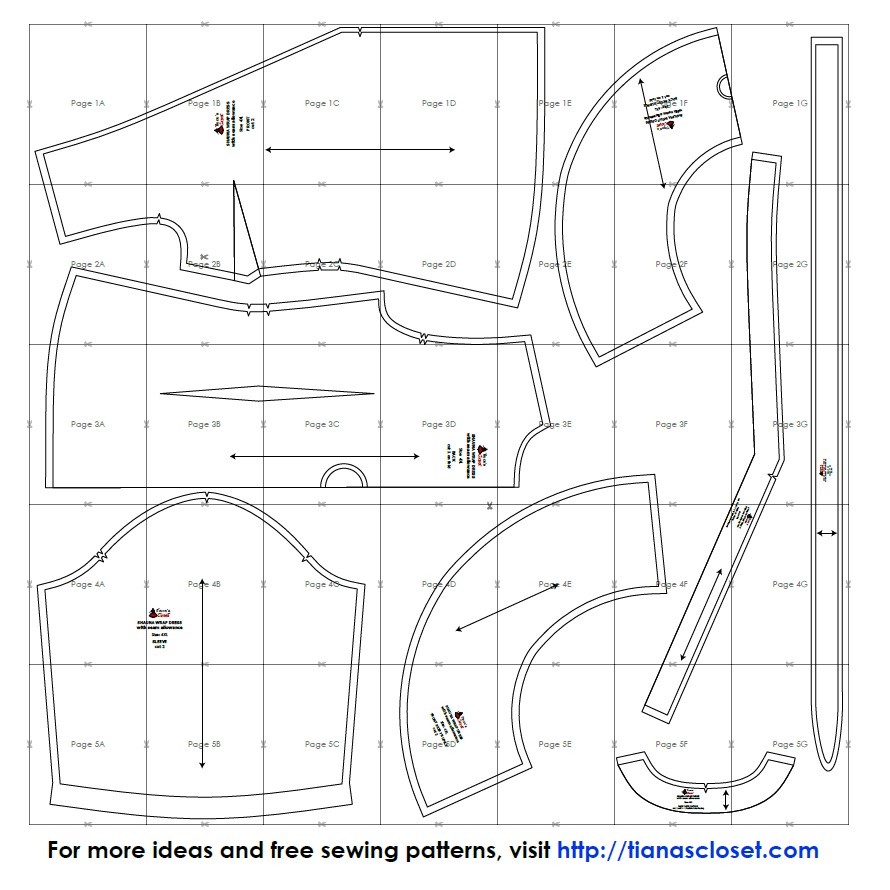 Shauna wrap dress pdf sewing pattern – Tiana's Closet
