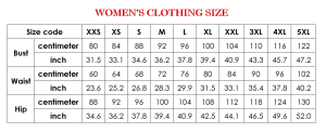 Size guide – Tiana's Closet