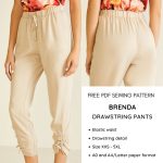 Brenda drawstring cropped pants