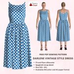 Darlene vintage style dress - Free PDF sewing pattern