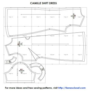 Camille shift dress – free PDF sewing pattern – Tiana's Closet