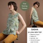 Sasha hi-low hem top