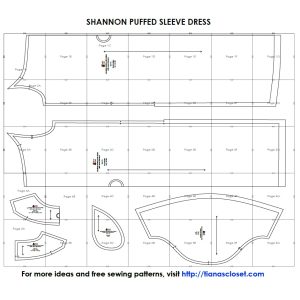 Shannon puffed sleeve dress – Free PDF sewing pattern – Tiana's Closet