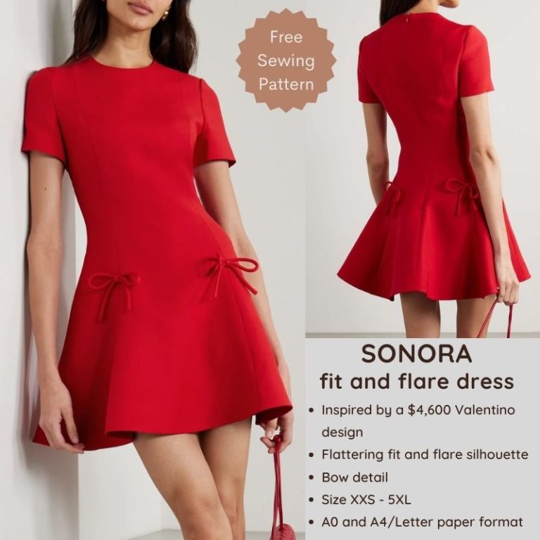 Sonora mini dress - Free PDF sewing pattern