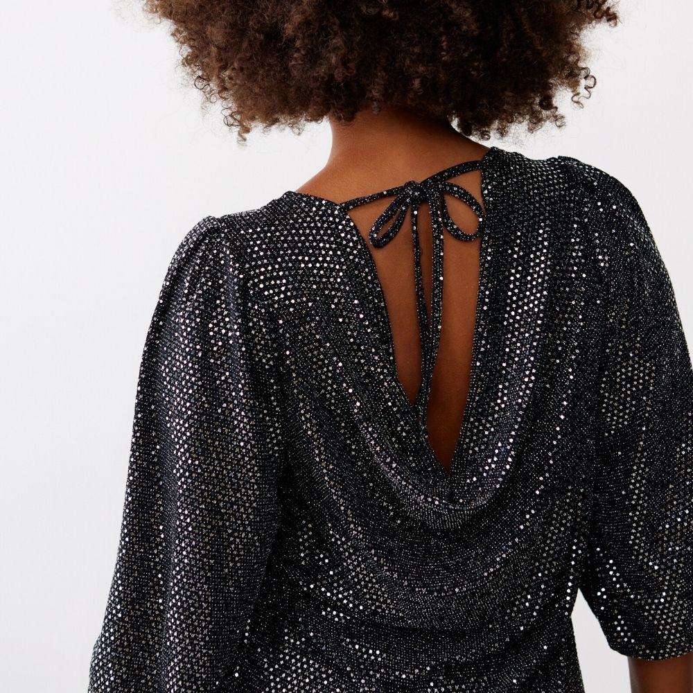 Colette back cowl neck mini dress – Free PDF sewing pattern – Tiana's ...