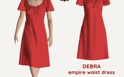 Debra empire waist dress - Free PDF sewing pattern