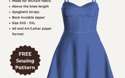 Desiree bustier dress pdf sewing pattern