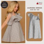 Aurora dress PDF sewing pattern for girls