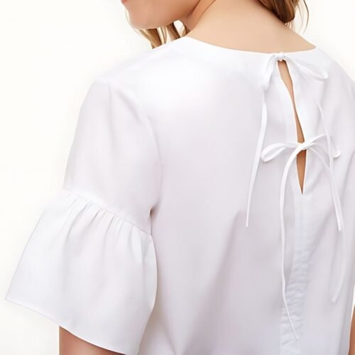 Skye ruffle sleeve top free PDF sewing pattern