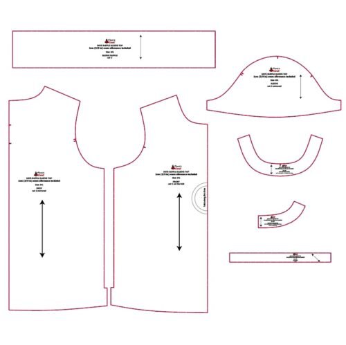 Skye ruffle sleeve tie back top - Image 6