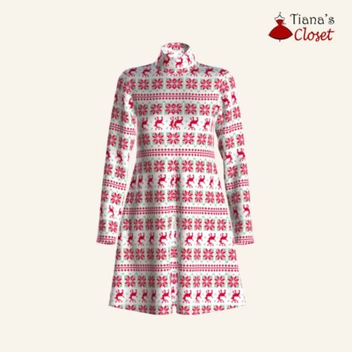 Alira funnel neck knit dress - Image 5
