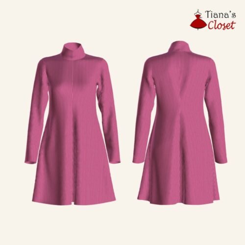Alira funnel neck knit dress - Image 6