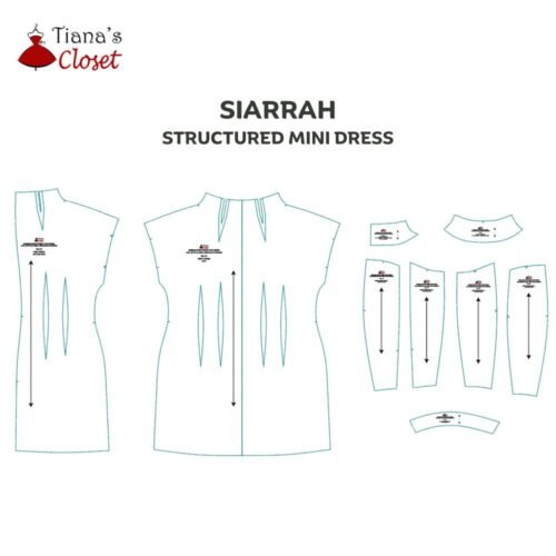 Siarrah mock neck structured dress - Image 5