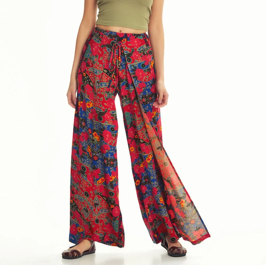 Irma wrap around palazzo pants - Free PDF sewing pattern