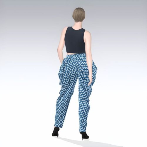 Quinn harem pants free PDF sewing pattern