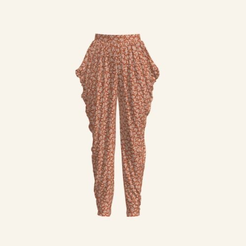Quinn harem pants free PDF sewing pattern