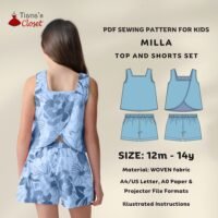 Milla top and shorts set (for kids)
