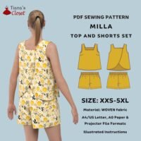 Milla top and shorts set (for women)