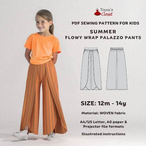 Summer faux wrap pants (kids)