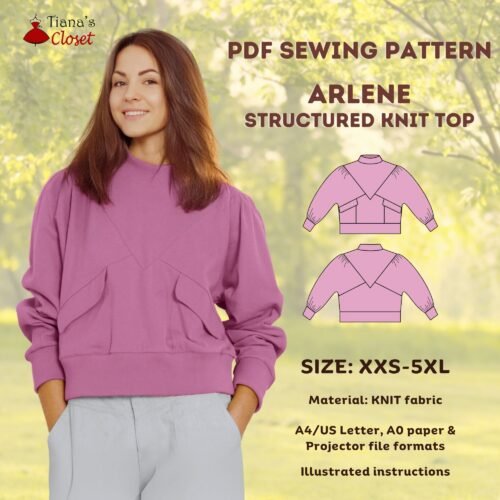 Arlene structured sweatshirt