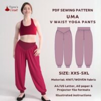 Uma V shaped waist yoga pants