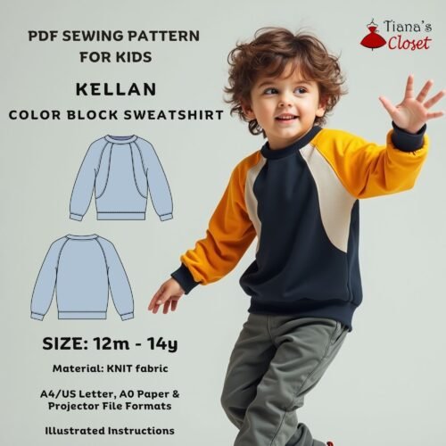 Kellan color block sweatshirt