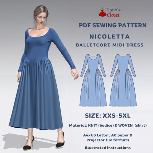 Nicoletta mixed media dress