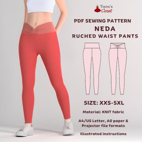 Neda ruched waistband leggings