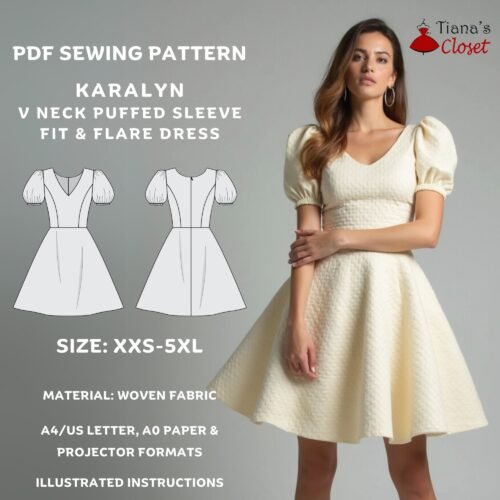 Karalyn fit and flare dress
