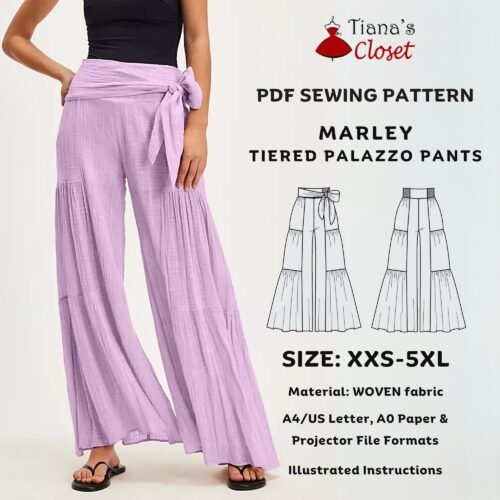 Marley tiered palazzo pants