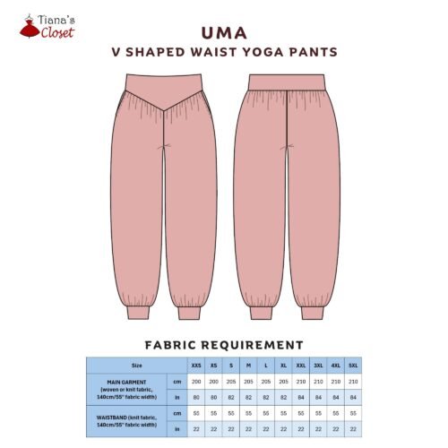 Uma V shaped waist yoga pants - Image 2