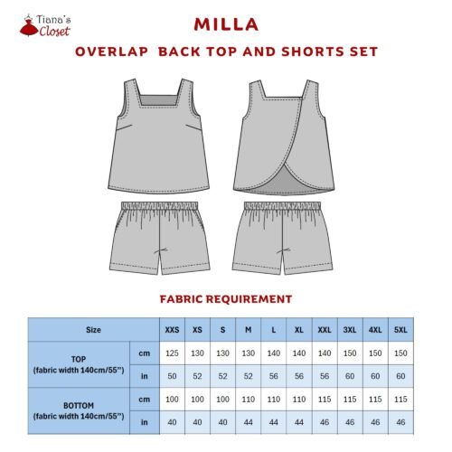 Milla top and shorts set (for women) - Image 2