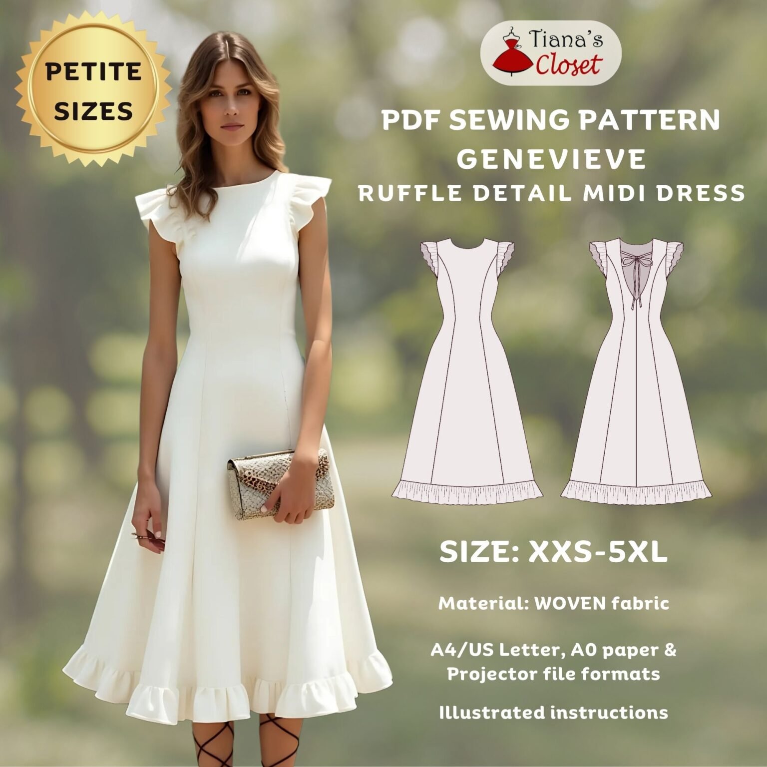 Genevieve Floral Midi Dress main image 1