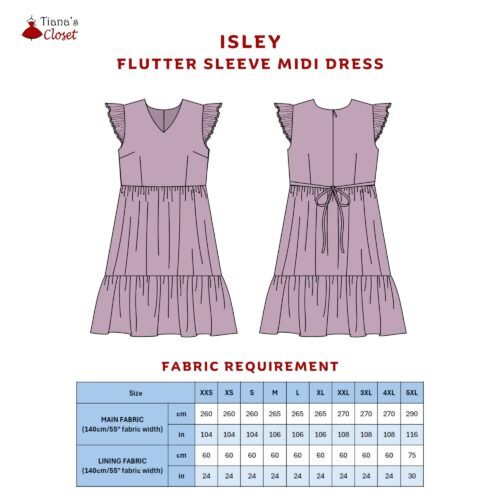 Isley flutter sleeve dress (for women) - Image 2