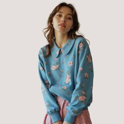 Alina peter pan collar sweatshirt (women) - Image 4