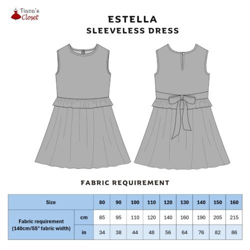 Estella sleeveless dress with ruffle trim - Image 2