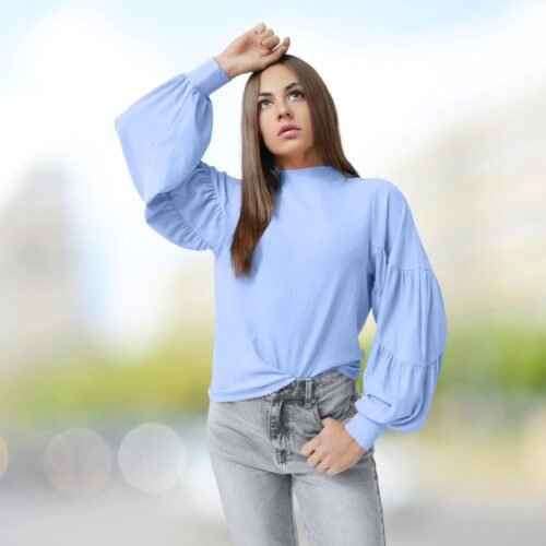 Gladys mock neck knit top - Image 3