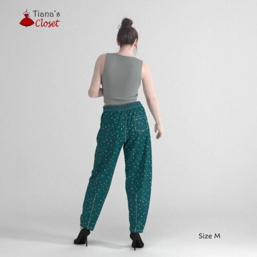 Ocean elastic waist barrel leg pants - Image 3