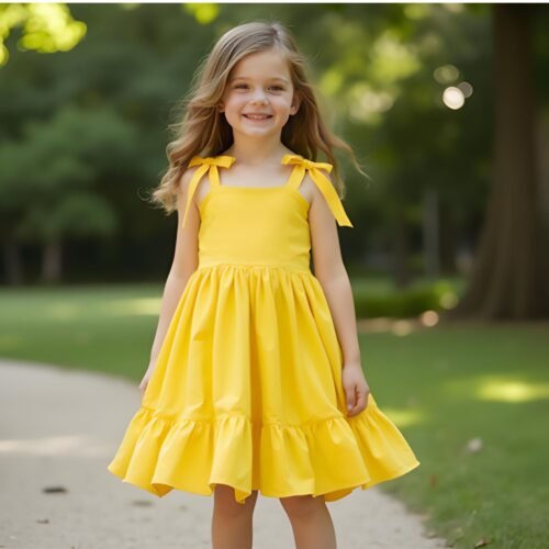 Yenny tie shoulder tiered dress - Image 3