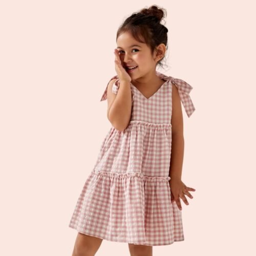 Bianca tie shoulder dress (for kids) - Image 3