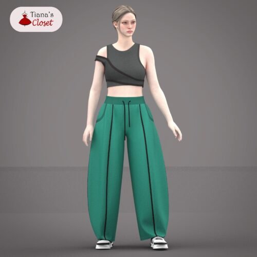 Maren paneled barrel pants - Image 3