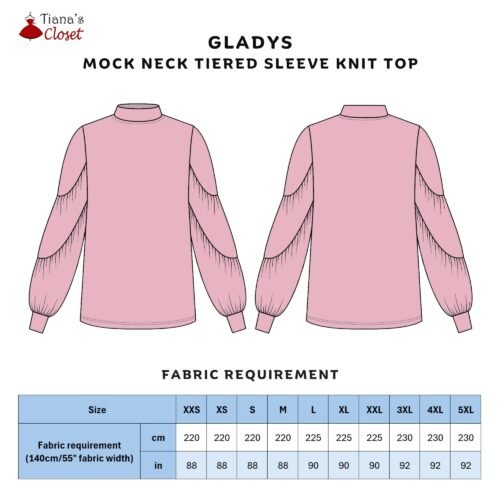 Gladys mock neck knit top - Image 2