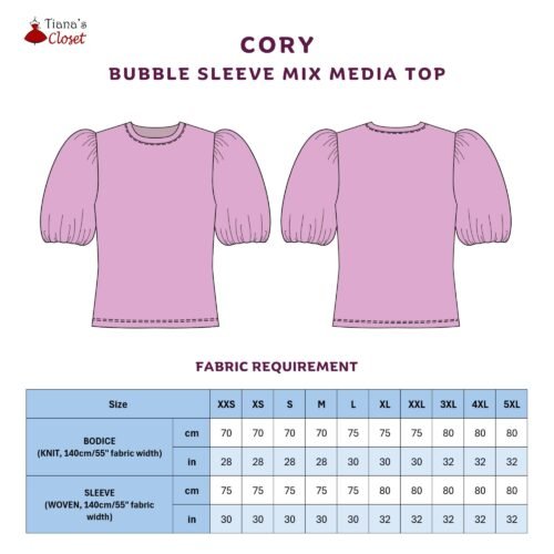 Cory bubble sleeve top - Image 2