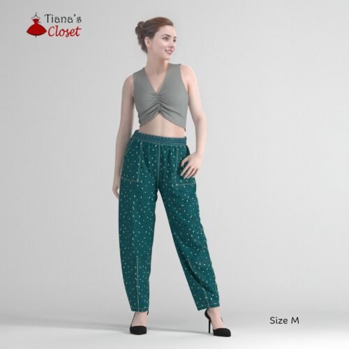 Ocean elastic waist barrel leg pants - Image 4