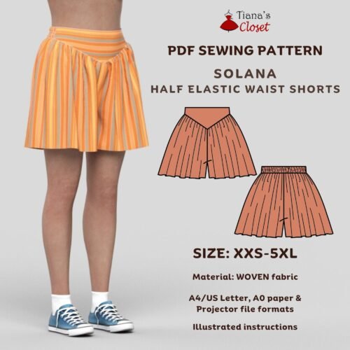 Solana V waist shorts (for women)