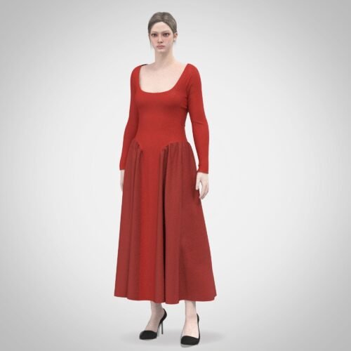 Nicoletta mixed media dress - Image 4