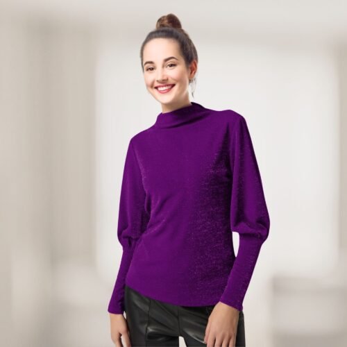 Jacinta mock neck knit top - Image 3