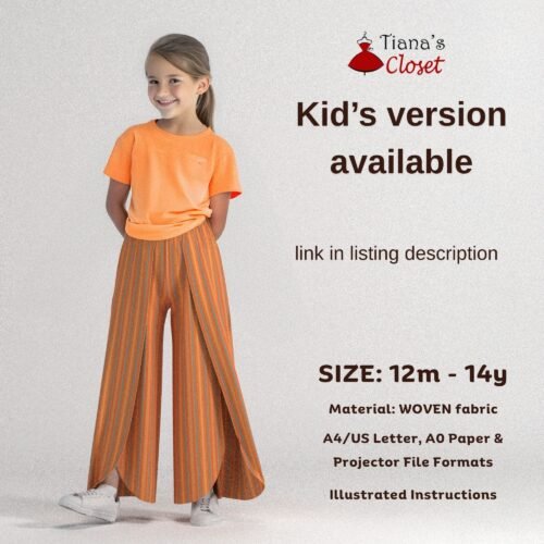 Summer faux wrap pants (women) - Image 4