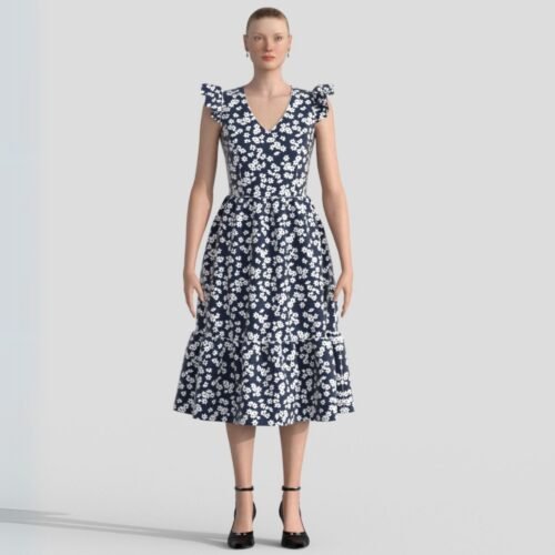 Isley flutter sleeve dress (for women) - Image 3
