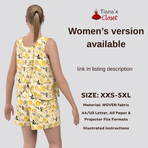 Milla top and shorts set (for kids) - Image 5